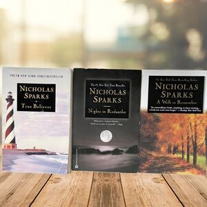 Bundle of 3 Nicholas Sparks #1 New York Times Best Selling Fiction Books